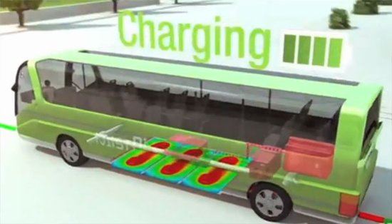 韩国测试电动公交车新技术 可运行中无线充电