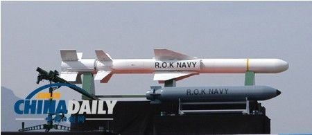 韩国海军列装的一款巡航导弹（资料图片） 