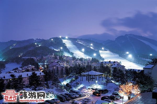 韩国龙平滑雪场14