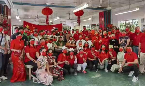 东江纵队老战士联谊会与世界玉屿同乡（香港）联总会，共同庆祝香港回归祖国25周年