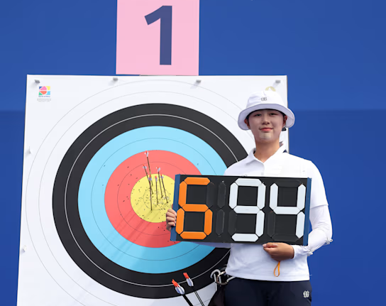 女子个人排位赛：韩国选手林是见打破世界纪录