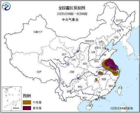 25省份遭遇雾霾天气 南京中小学紧急停课(组图)