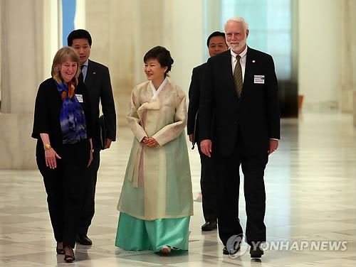 朴槿惠称韩美同盟最终目标系为全人类幸福作贡献